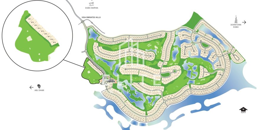 قطعة أرض في Emirates Hills, دبي 2947 م² رقم 121457