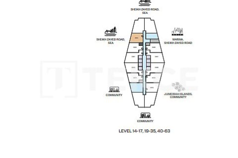 Купить квартиру в Джумейра Лейк Тауэрс, Дубай: 1 спальня, 64м², № 69162 - фото 17