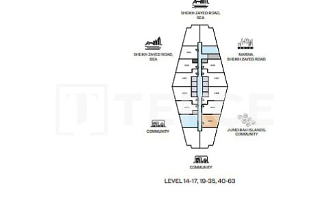 Купить квартиру в Джумейра Лейк Тауэрс, Дубай: 1 спальня, 64м², № 69162 - фото 19