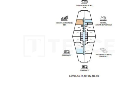 Купить квартиру в Джумейра Лейк Тауэрс, Дубай: 1 спальня, 64м², № 69162 - фото 16