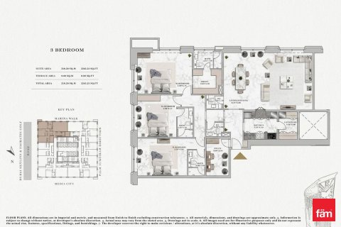 Appartement à Dubai Marina, Dubai, 3 chambres, 204.4 m², № 109813 - photo 15