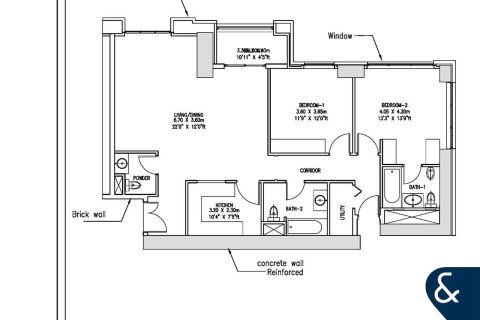 Снять в аренду квартиру в Джумейра Бич Резиденс, Дубай: 2 спальни, 110м², № 79141 - фото 12