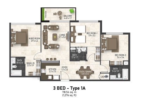 Apartment in Jumeirah Village Circle, Dubai 1 bedroom, 55 sq.m. № 4284 - photo 22