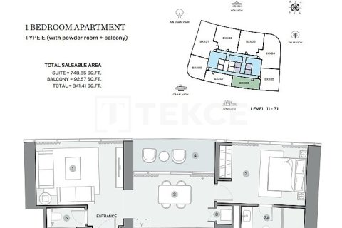 Apartment in Dubai Marina, Dubai 1 bedroom, 78 sq.m. № 4274 - photo 24