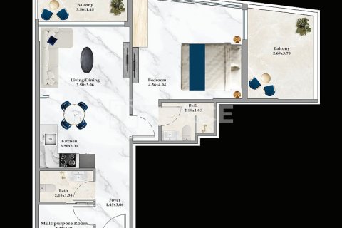 Appartement à Dubai Sports City, Dubai, 1 chambre, 48 m², № 47440 - photo 24