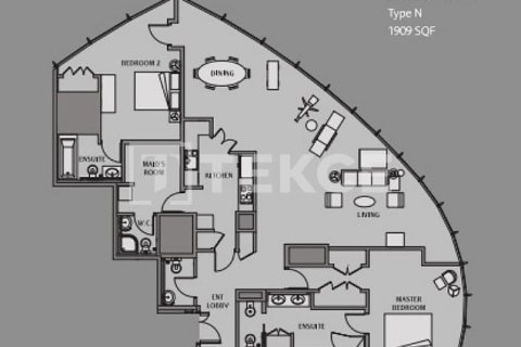 Appartement à Dubai, 2 chambres, 190 m², № 47445 - photo 22