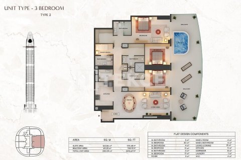 Купить квартиру в Дубае: студию, 37м², № 59240 - фото 17