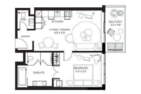 Apartment in Palm Jumeirah, Dubai 79 sq.m. № 92462 - photo 4