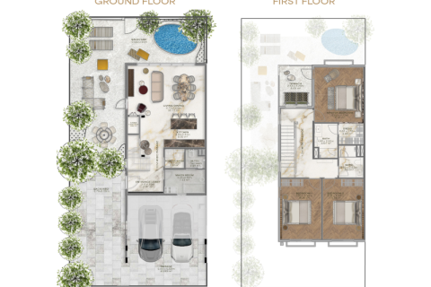 Townhouse in Jumeirah Golf Estates, Dubai 3 bedrooms, 205 sq.m. № 92460 - photo 6